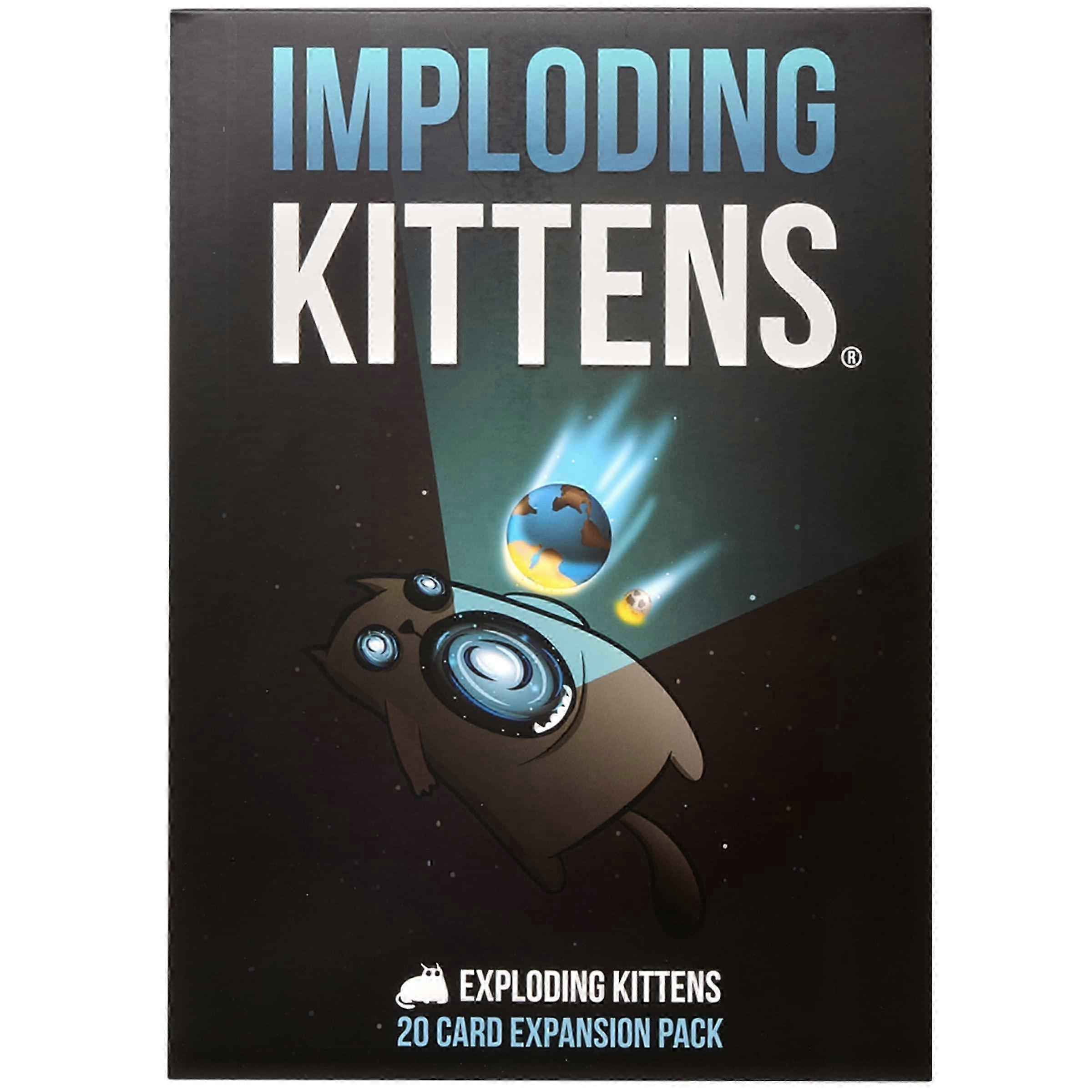 Exploding Kittens 2025 – rozšiřující balíček Imploding Kittens od Exploding Kittens – karetní hry pro dospělé, teenagery a děti – zábavné rodinné hry, anglická verze