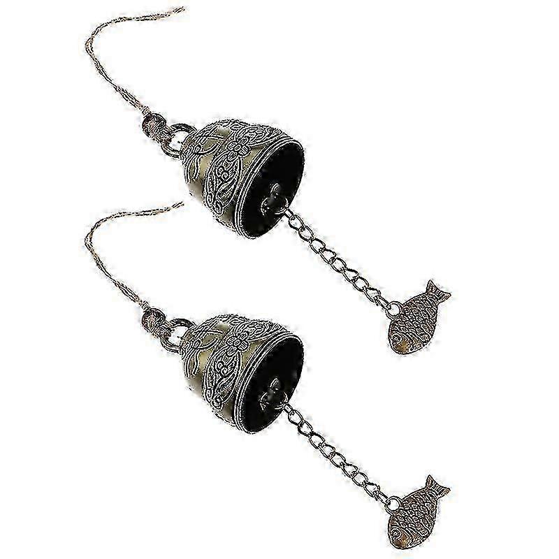 Metallinen Fengshui tuulikellot, retro kotipuutarhan riippuva sisustus, 2kpl