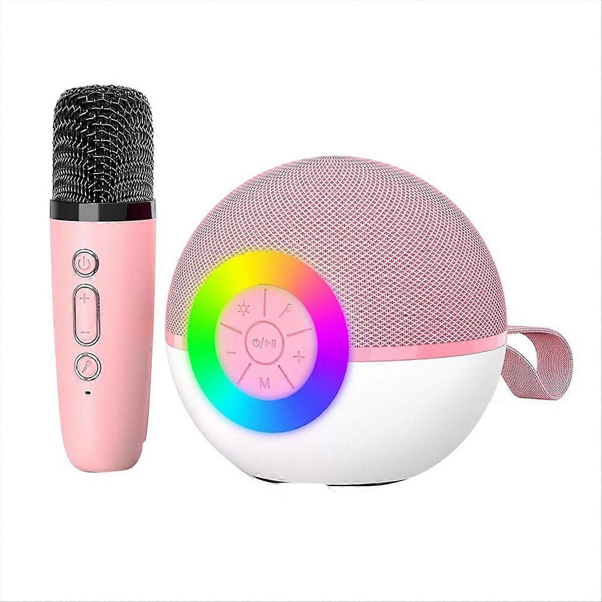 Mini Karaoke Machine Speaker,Portable Bluetooth Microphone Song Toy,B