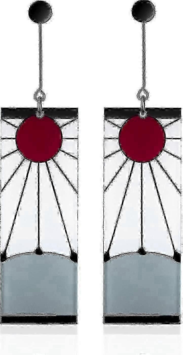 Tanjiro Demon Slayer Anime Clip On Earrings for Women's