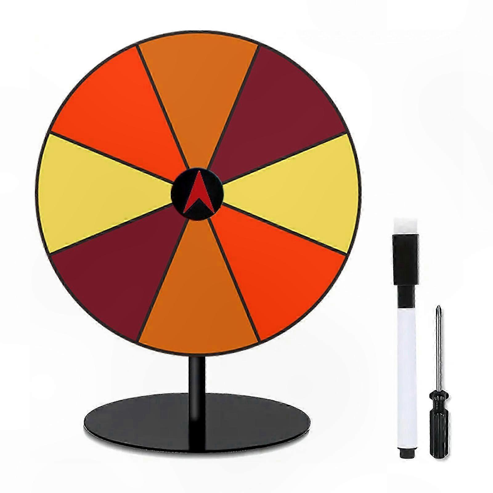 Rotating Fortune Wheel for Desktop Games and Lucky Draws with Erasable Surface