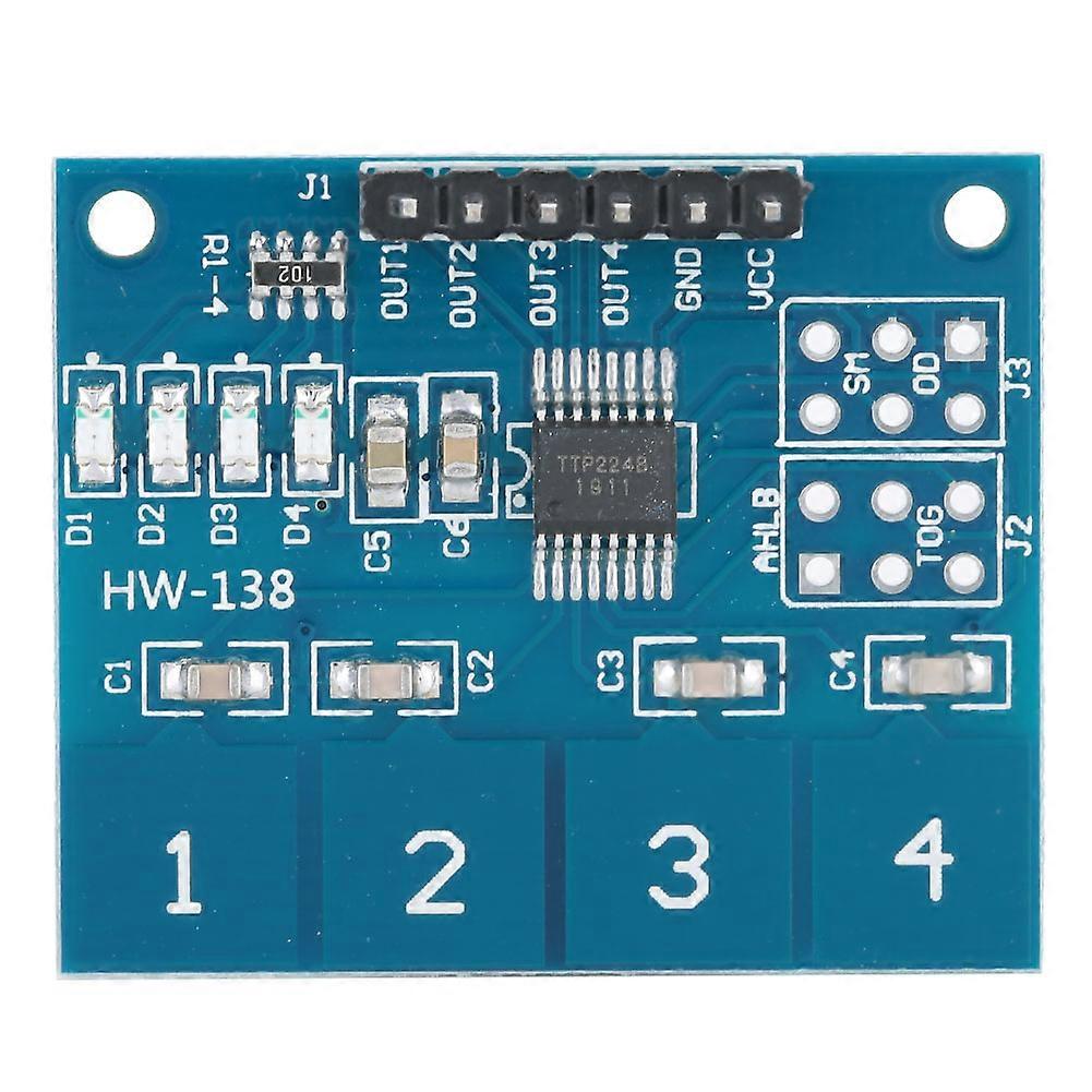 5Pcs Touch Switch Module TTP224 Capacitive 4 Channels Digital Sensor Electrical Equipment