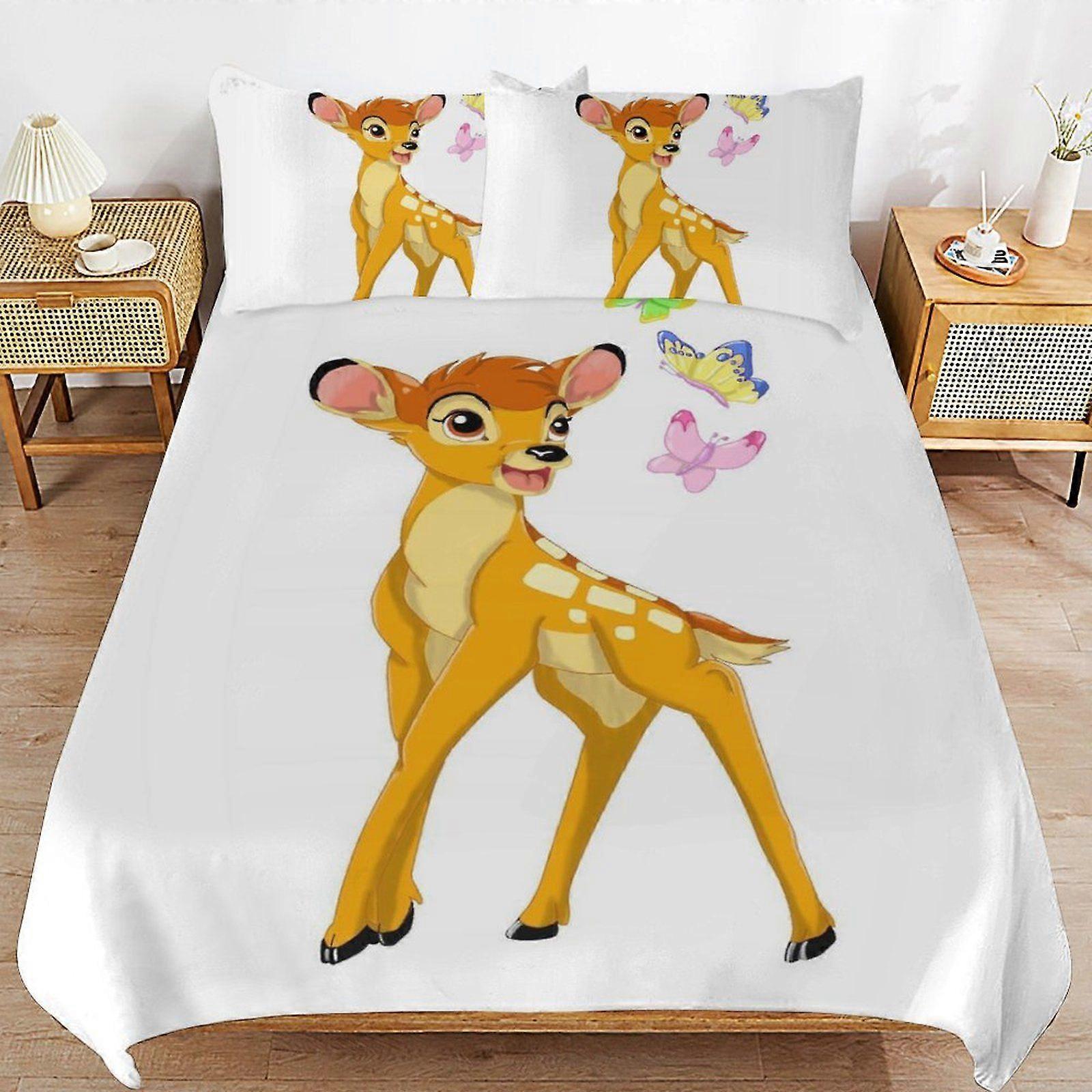 E84 Bambi Gentle Texture Machine Washable Bedding Essentials Soft Touch Duvet Cover Sets for Home F84