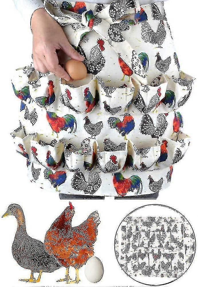 Egg Collecting Apron, Farm Apron, Egg Apron, Egg Carrier Gift For Chicken Lovers, Ducks