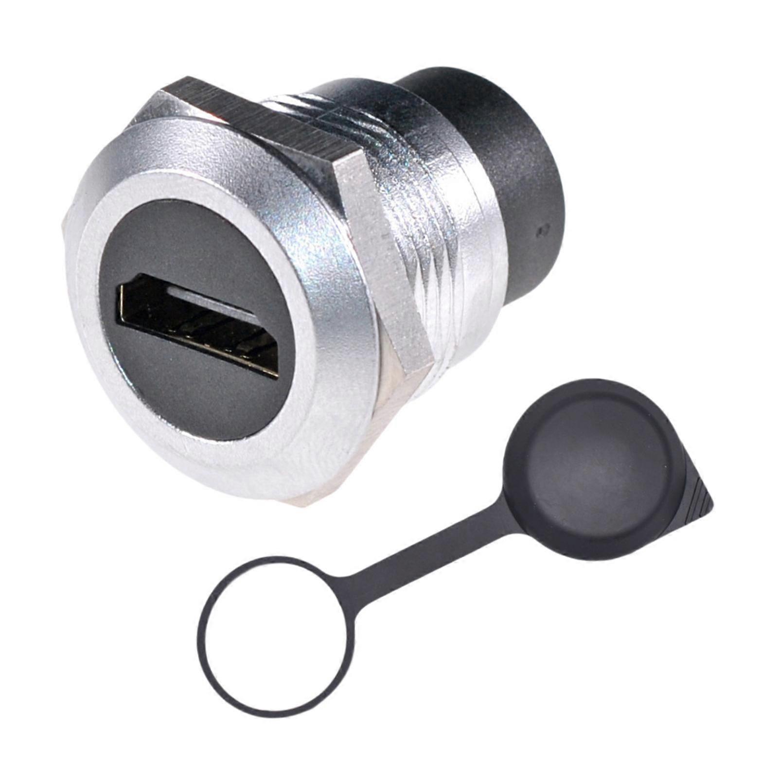 Round Connector, Panel Mount Coupler, Sockets, Dust Cover with Cap, Display