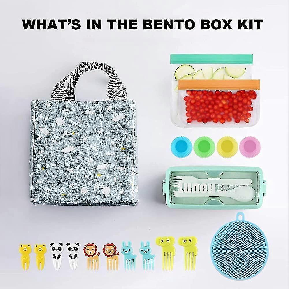 Box Japanese Lunch Box Kit, 3 Layer Stackable Leakproof Bpa Free Boxes Set