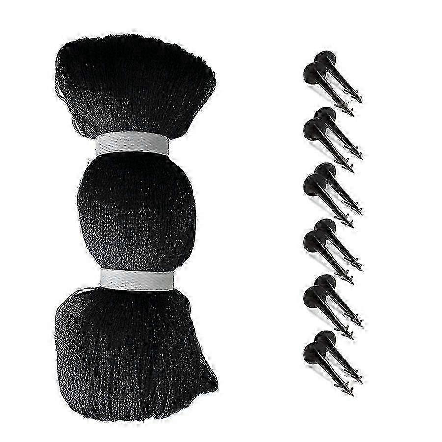 Pool Protective Braid Net for Koi Fish Ponds - 3x4M Netting with 12 Stakes, 0.45 Diameter, 2cm Mesh 2025