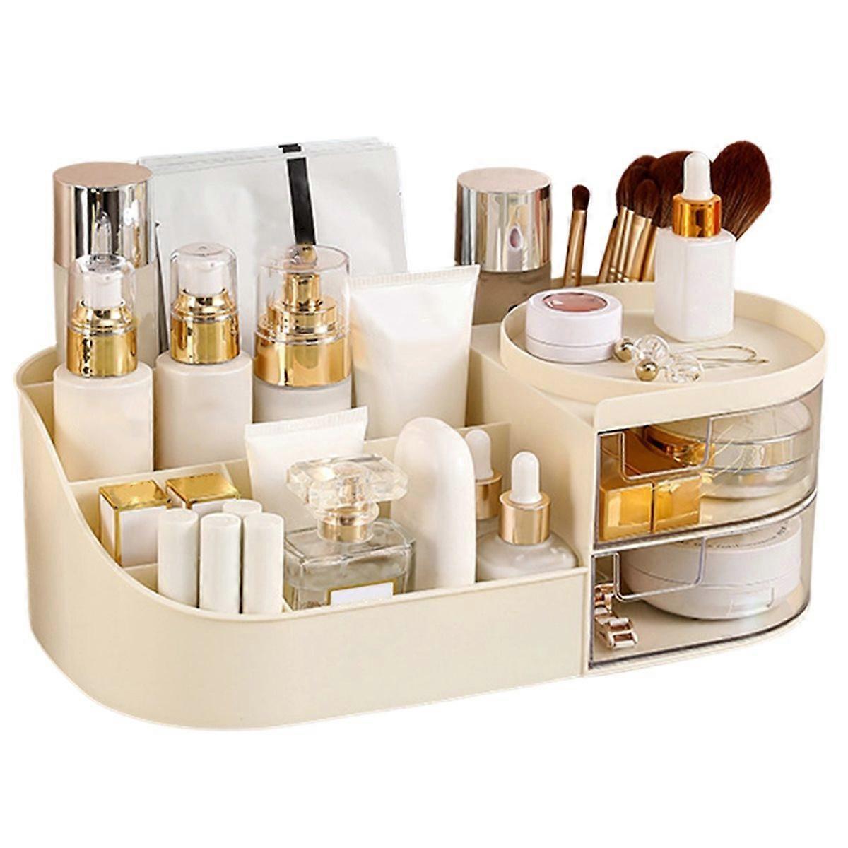 Cream white Drawer Makeup Storage Box
Sundries Container