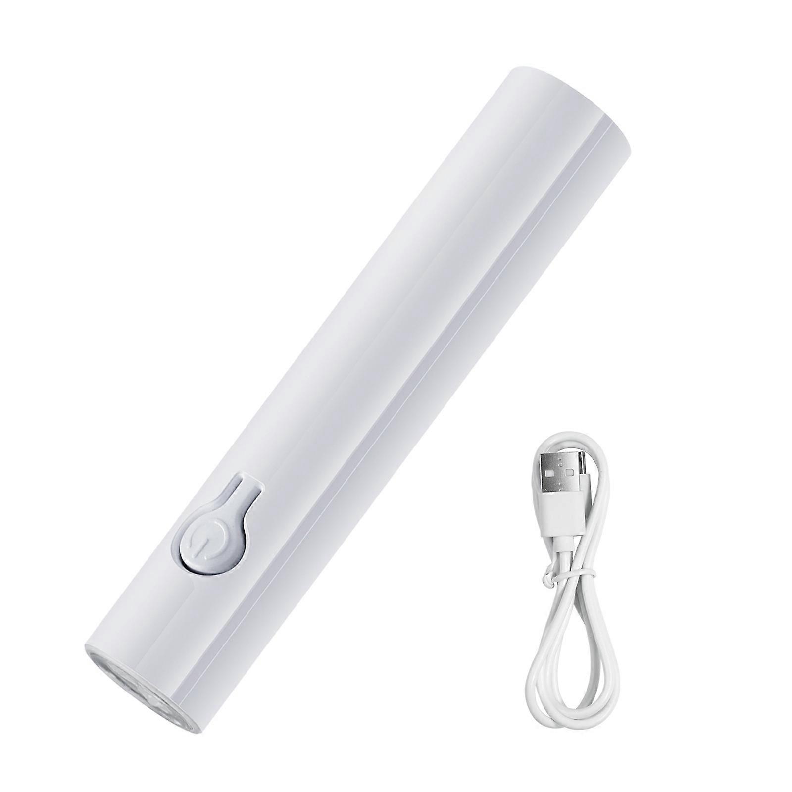 Travel Friendly LED Nail Lamp Fast Drying Technology USB Rechargeable Compact Size Lightweighted For Home Manicure  White