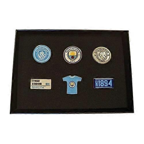 Manchester City FC Alloy Badge Set (Pack of 6)