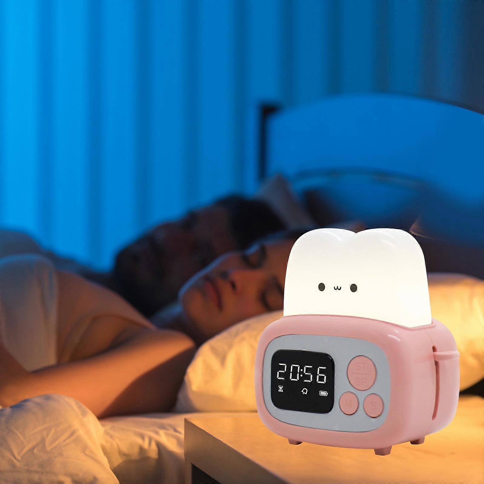 Cyber Monday Deals 2024: Viflosae Toaster Alarm Clock with Sleep Timer, USB Rechargeable, Dimmable LED Night Light