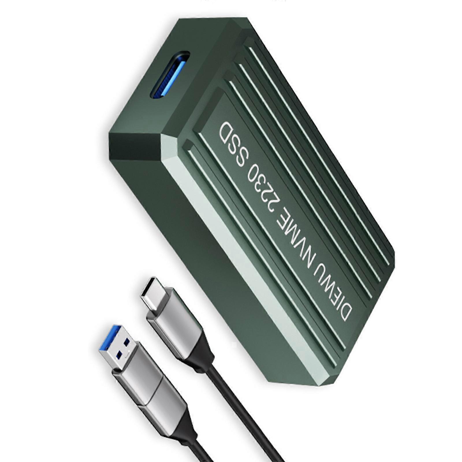 Aluminum 2230 M.2 Disk Case USB3 1 10Gbps Data Transfer NVMe Compatible Secure Screw Fixed Structure Multicolor