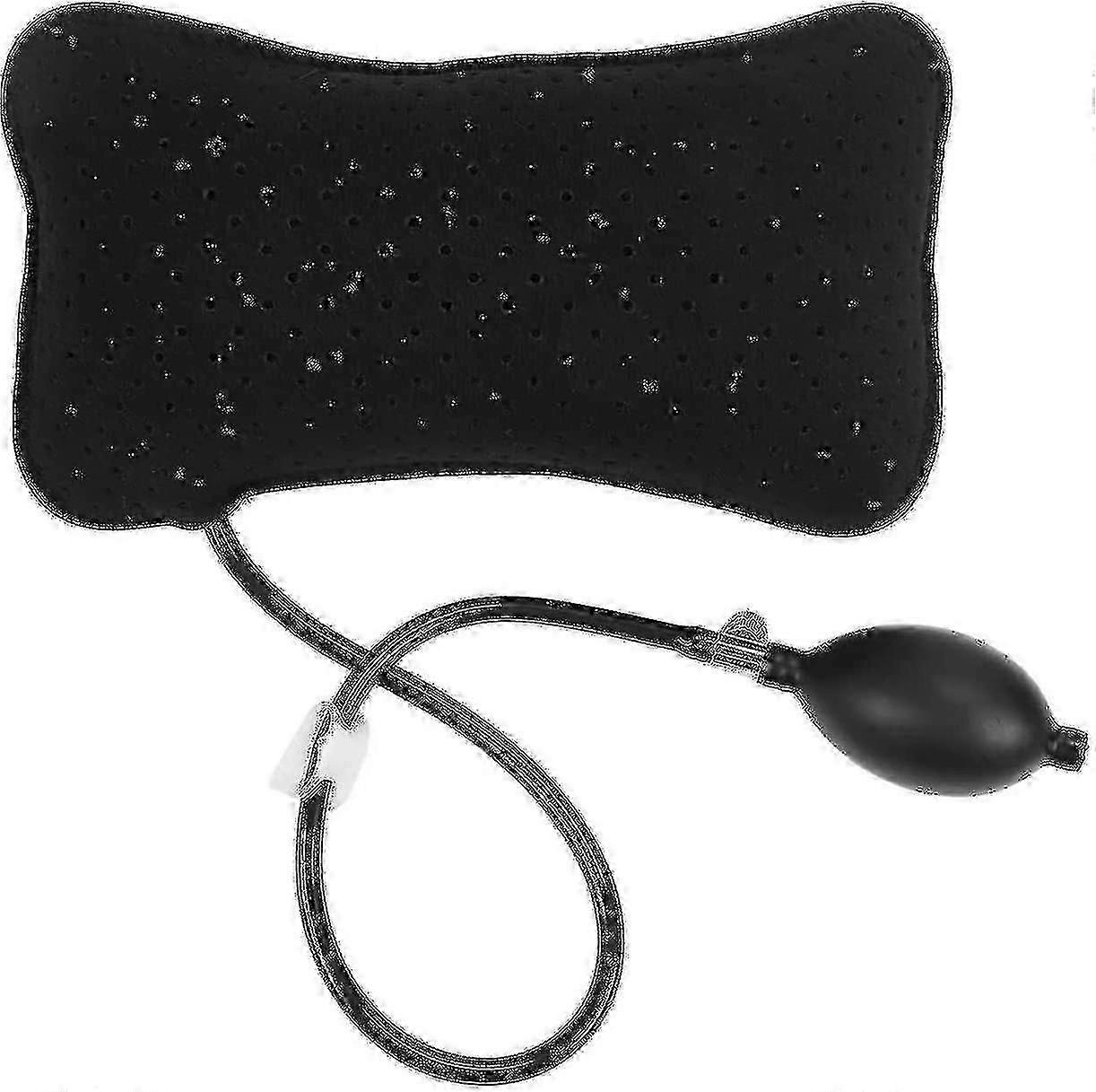 Almohada lumbar portátil para oficina y coche - Cojín inflable para la espalda