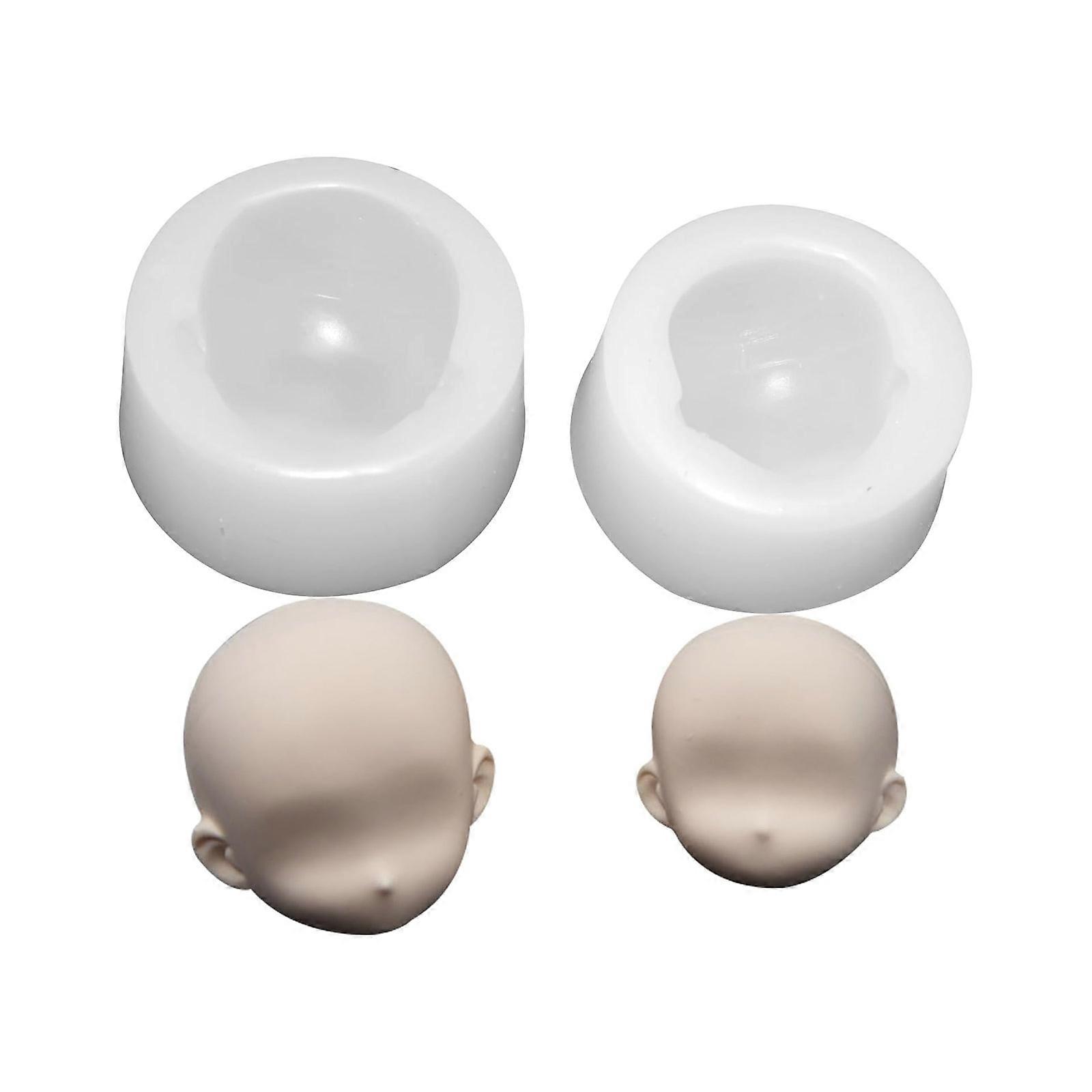 Multipurpose Silicone Face Mould For Polymers Clay Sculpting And Fondant Cake Decorating Tool Multicolor