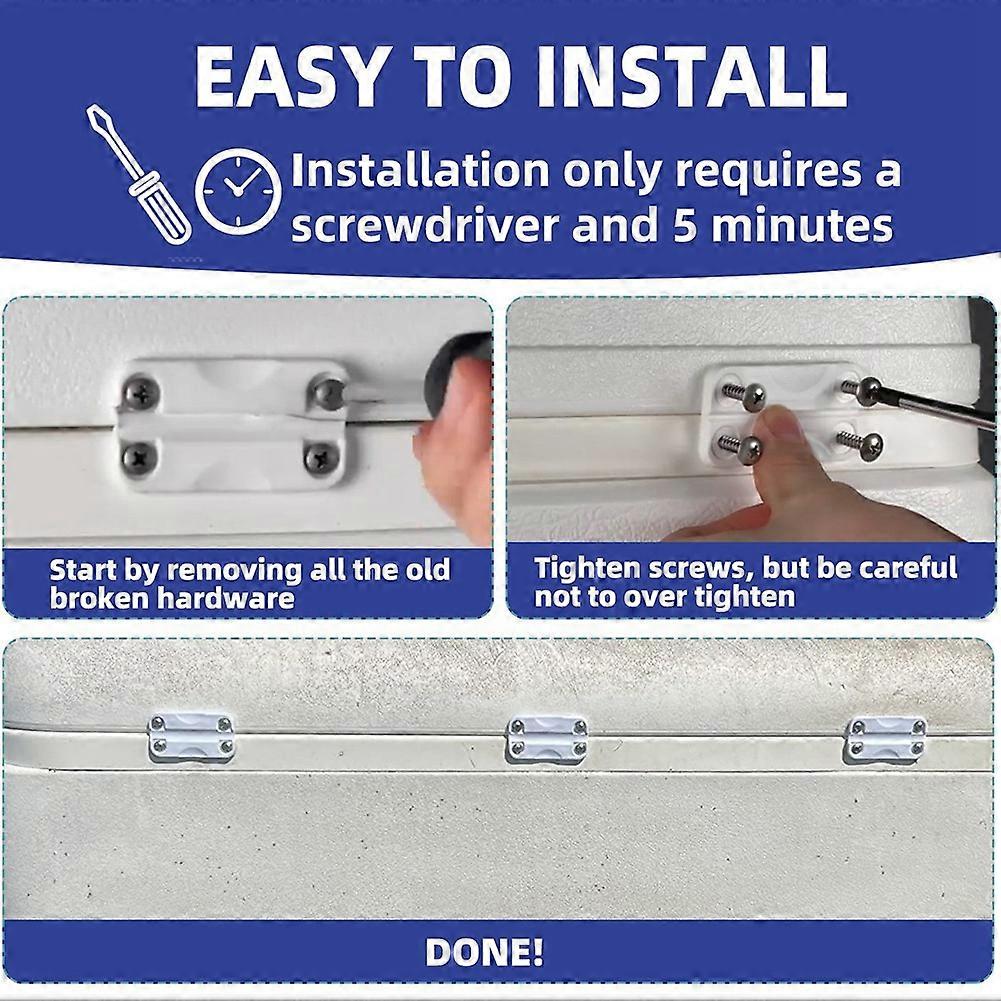 Cooler Replacement Plastic Hinges and Screws for Igloo 50-165,Cooler Replacement Plastic Hinges