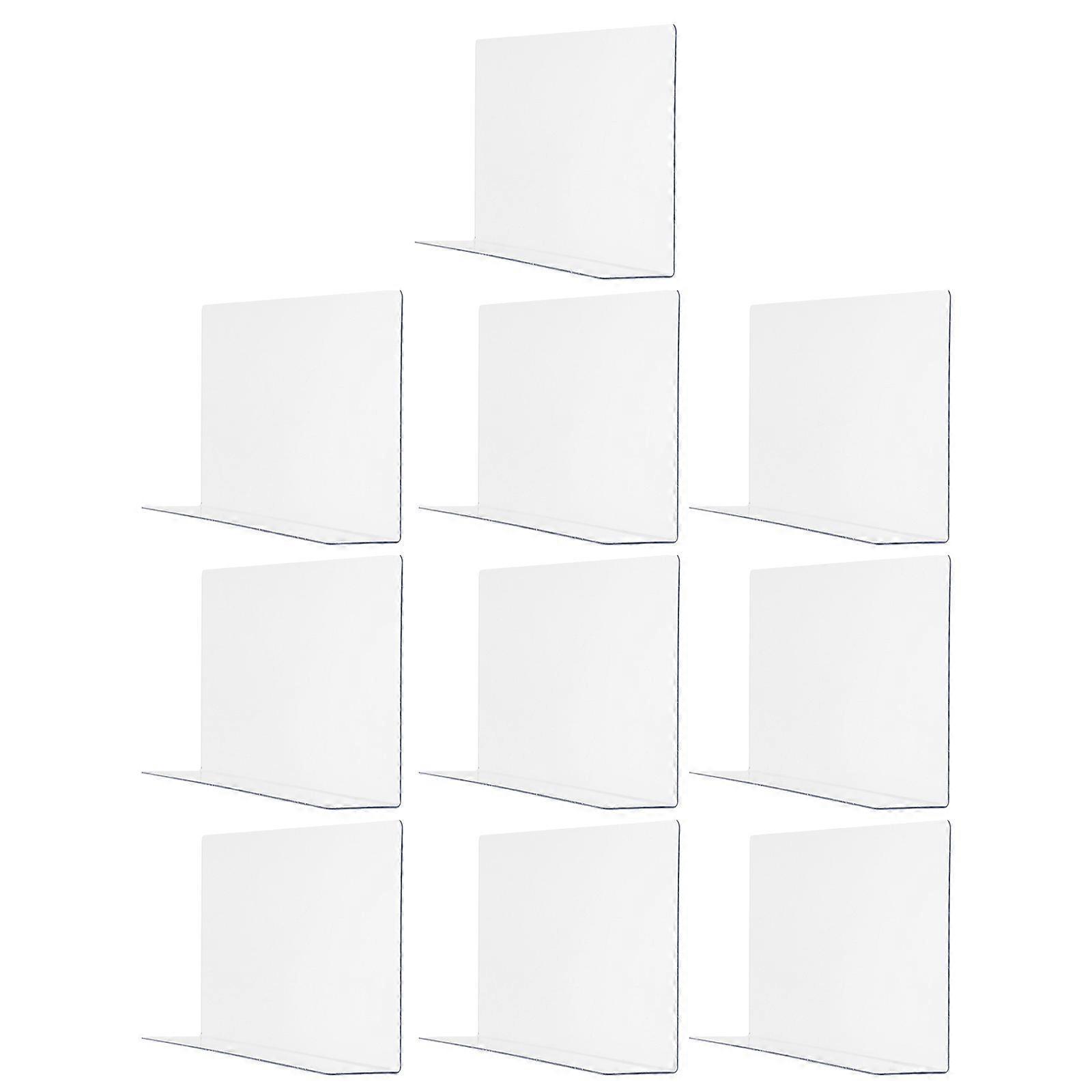 10pcs Plastic Shelf Divider Side Splitters Supermarket Classification Racks