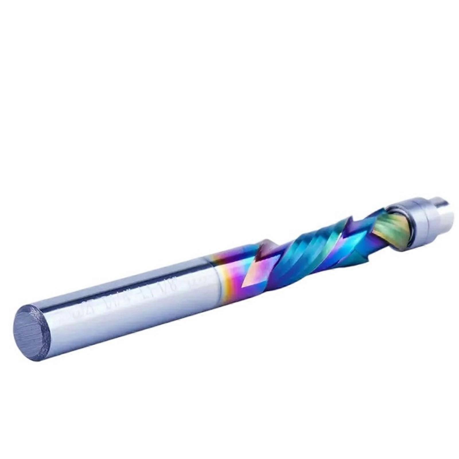 Heavy Duty Alloys Milling Cutter 1/4Inch Shank Router Bit With Colorful Coating For Composite Woodworking Projects Multicolor