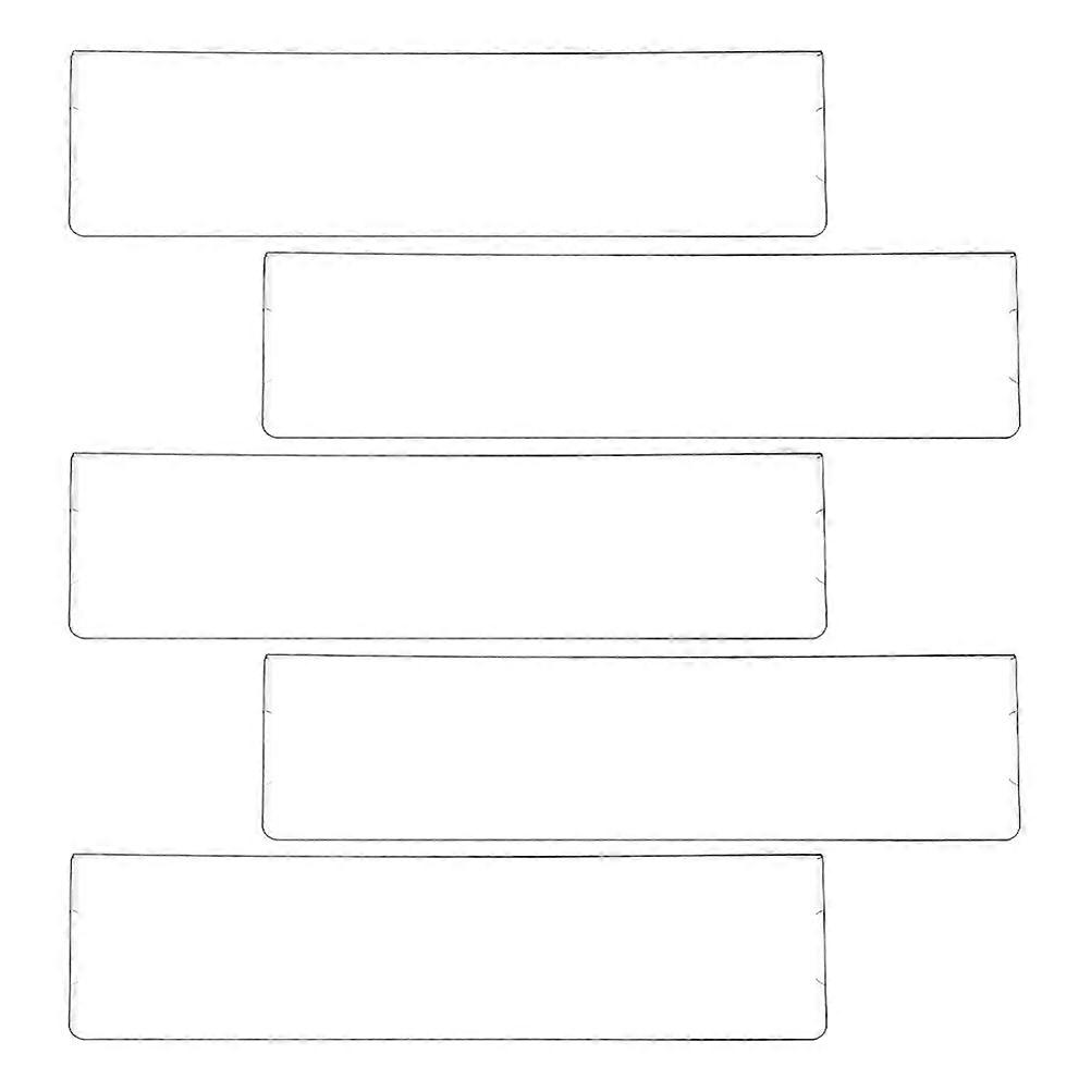 Acrylic Transparent Nameplate Bracket for Wall Mount 5Pcs Office Holders