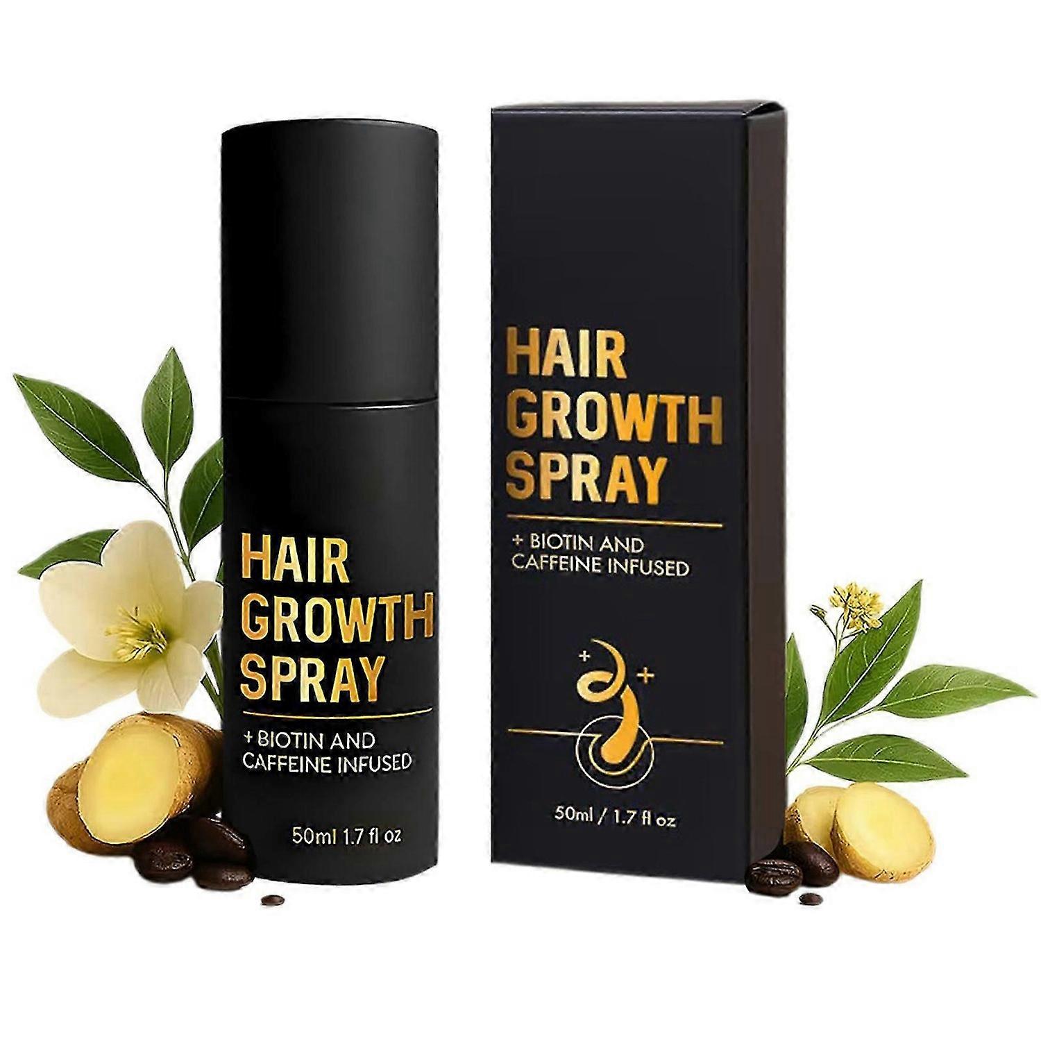 HaloGrow \u200b\u200bHair Growth Spray with Biotin & Caffeine - Fast-Acting Hair Regrowth Treatment for Thinning Hair in Men & Women