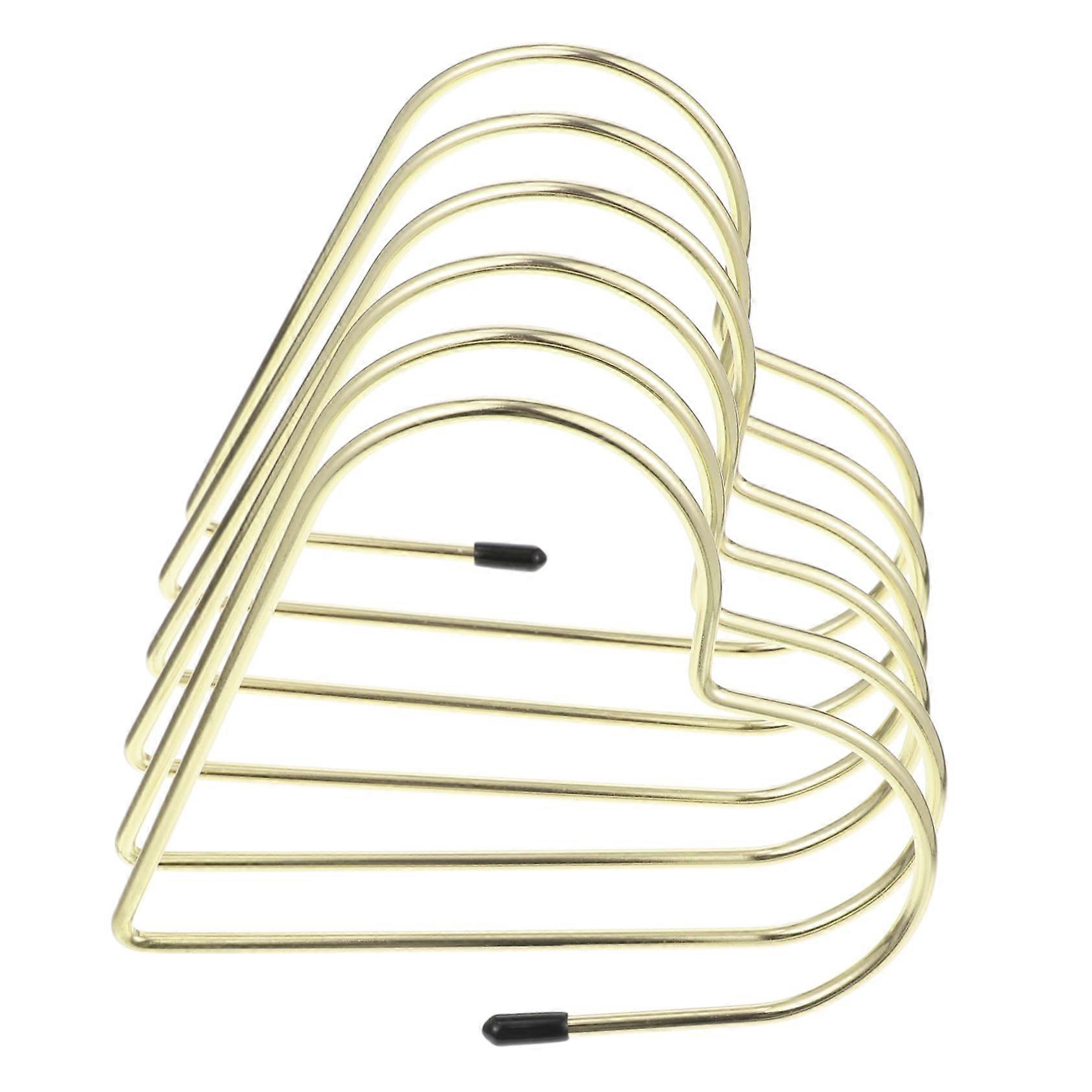 Iron Bookends Desktop Book Support Rack Tabletop Bookshelf for Home Office Decor