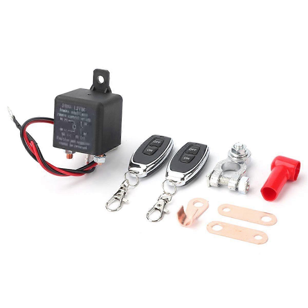 Car Battery Disconnect Switch Remote Control Power Kill Master Isolator Cut Off Switch 200A/12V with