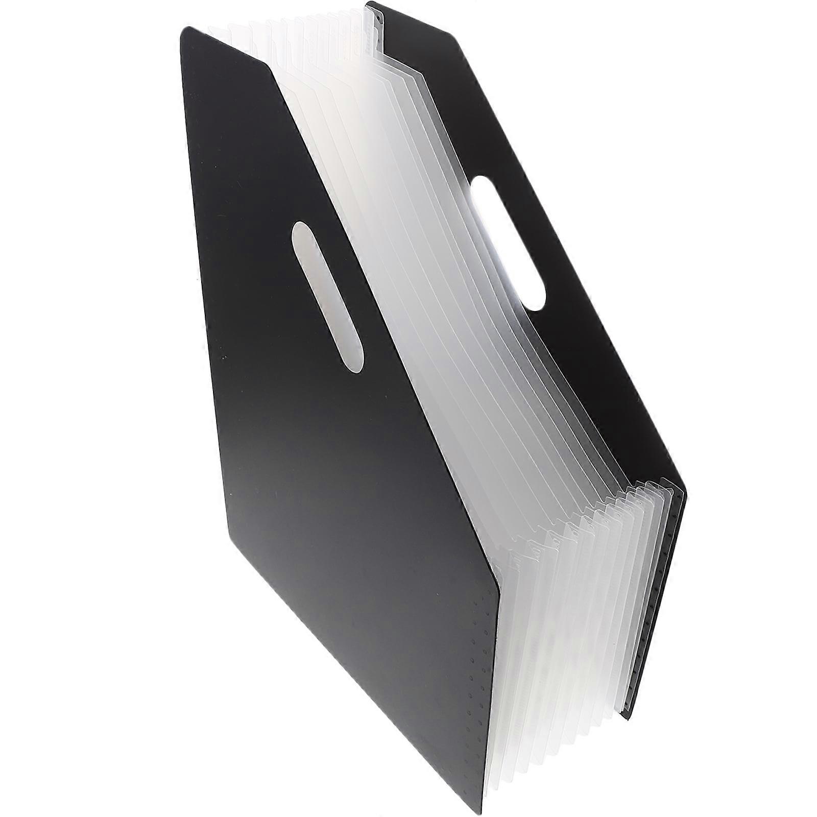 Accordion Receipts Organizer Plastic File Folder Test Paper Holder Office Student