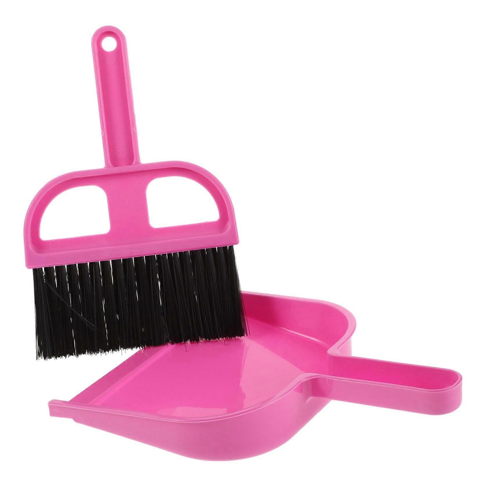 Mini Broom and Dustpan Set for Small Pet Cages Lightweight Cleaning Tools for Hamsters Rabbits Hedgehogs Blue