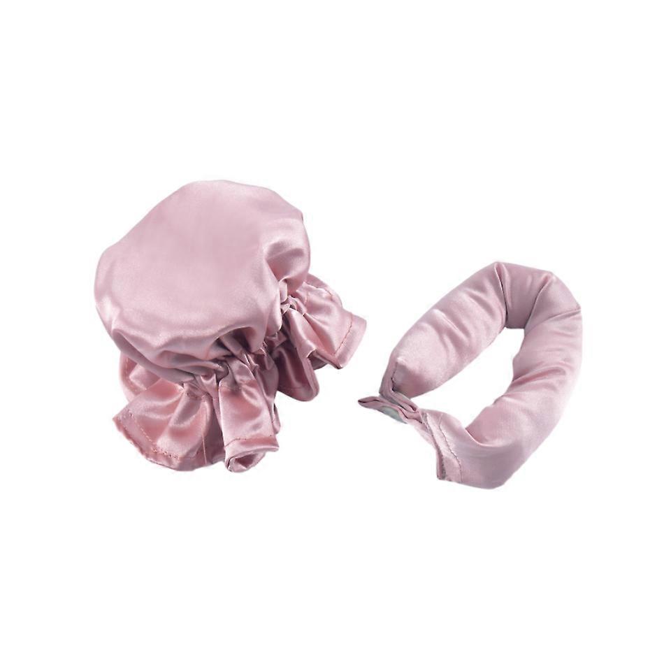 Heatless Hair Curler with Satin Cap for Overnight Curls, Reusable No Heat Curling Rod