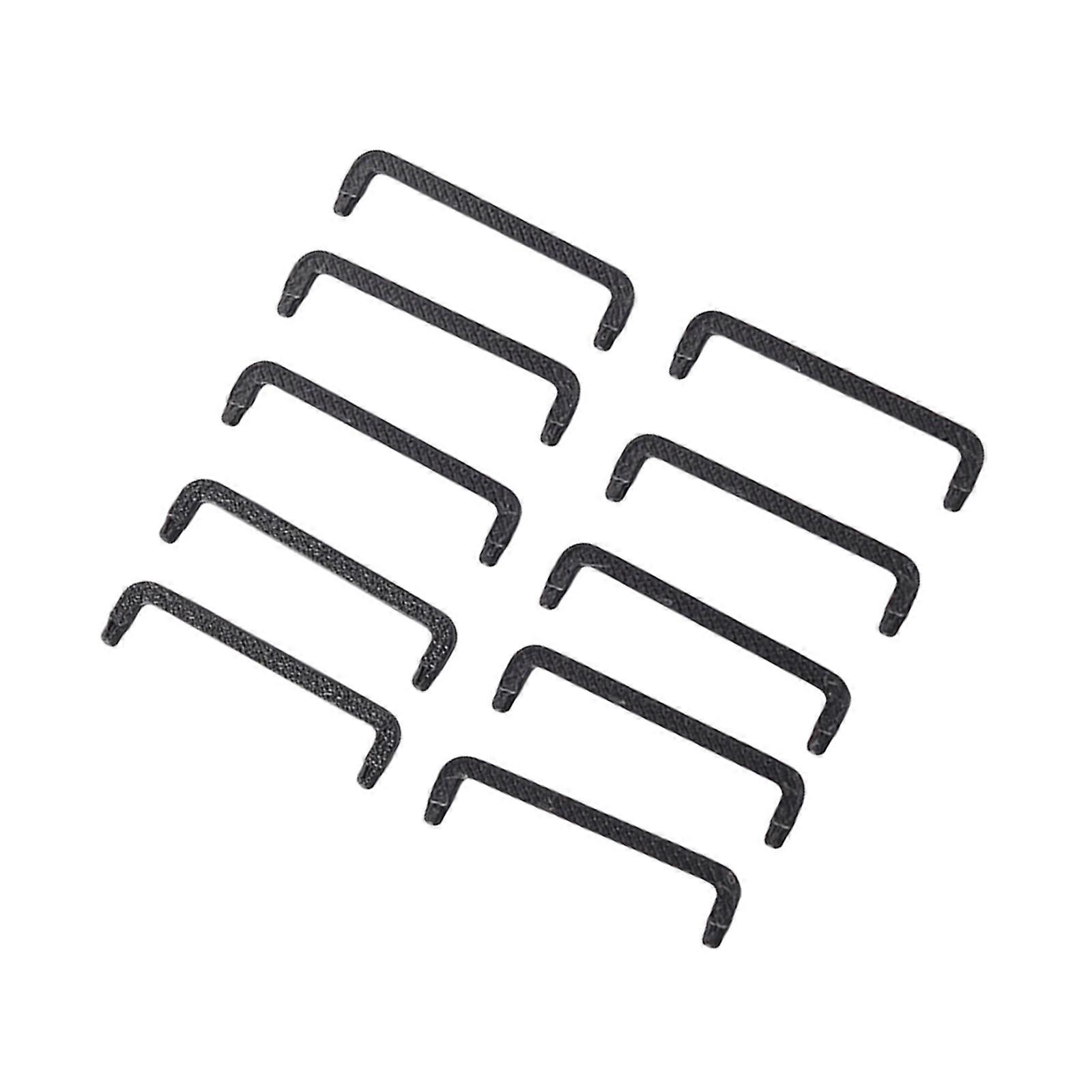 10PCS Doll House Closet Handles Drawer Handle 1/12 Scale Black Handle Replacement for Customizable Miniature Scene Decors Multicolor