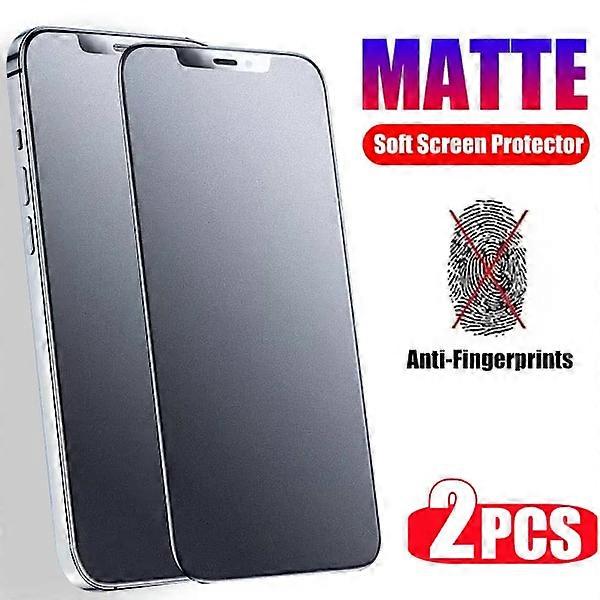 2pcs Matte Tempered Glass Screen Protector for compatible with iPhone 11/12/13/14/15/16 Pro Max, Plus, High Definition
