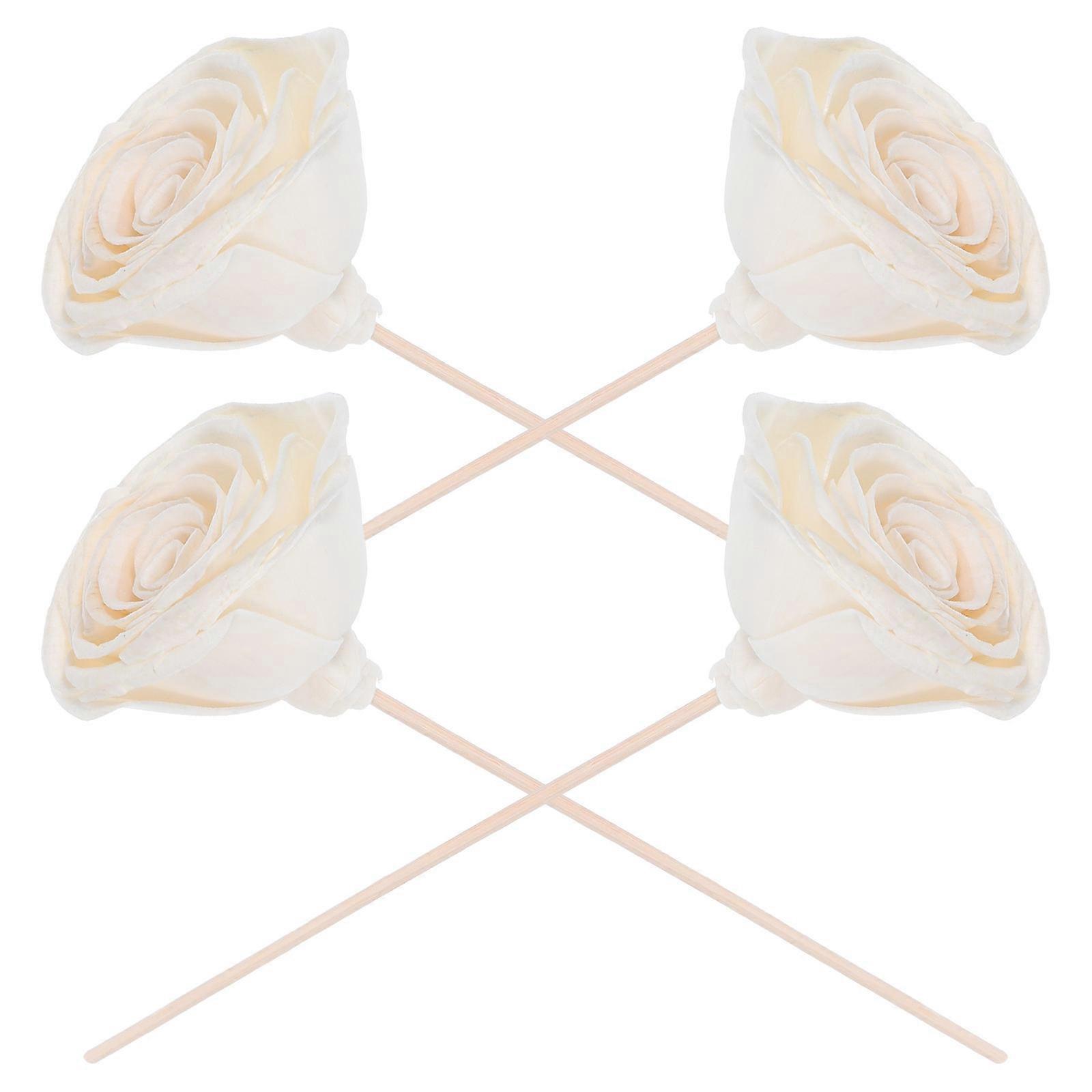 4Pcs Rattan Flower Aromatherapy Diffuser Sticks for Essential Oil Refill