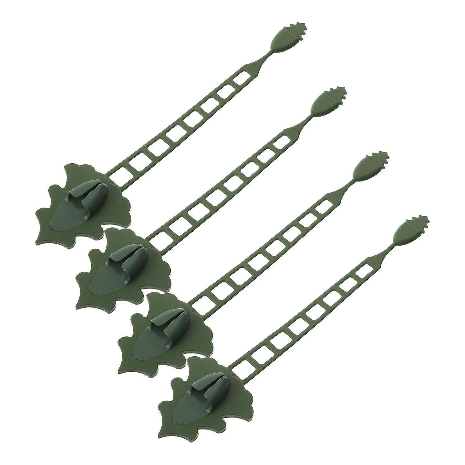 Green Garland Wreath Hanger for Stocking Hanging Function with 4Pcs Hooks