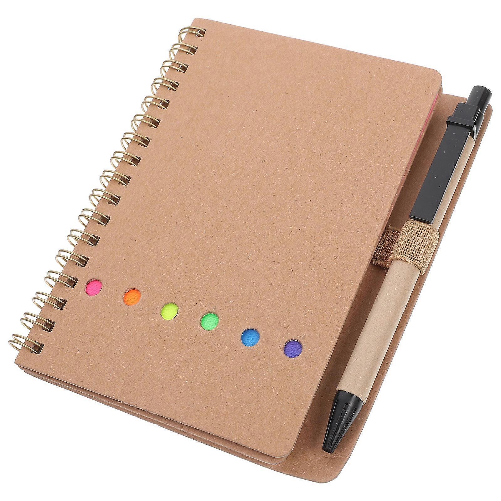 Spiral Notebook with Pen Pocket Notebook for School Use