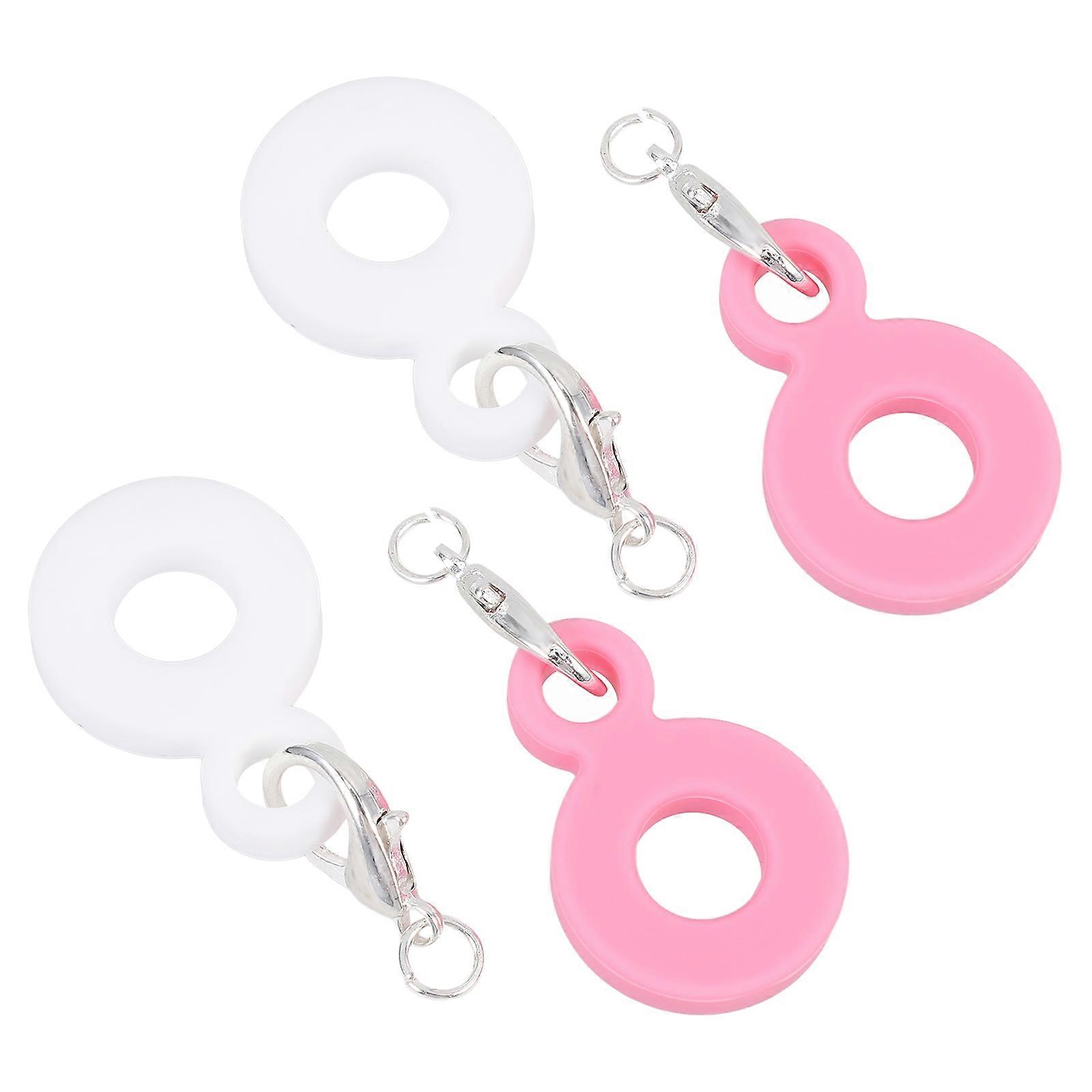 Drinking Straw Pendant Compact Design Compatible For Stanley Straw DIY Projects Pink 4Pcs