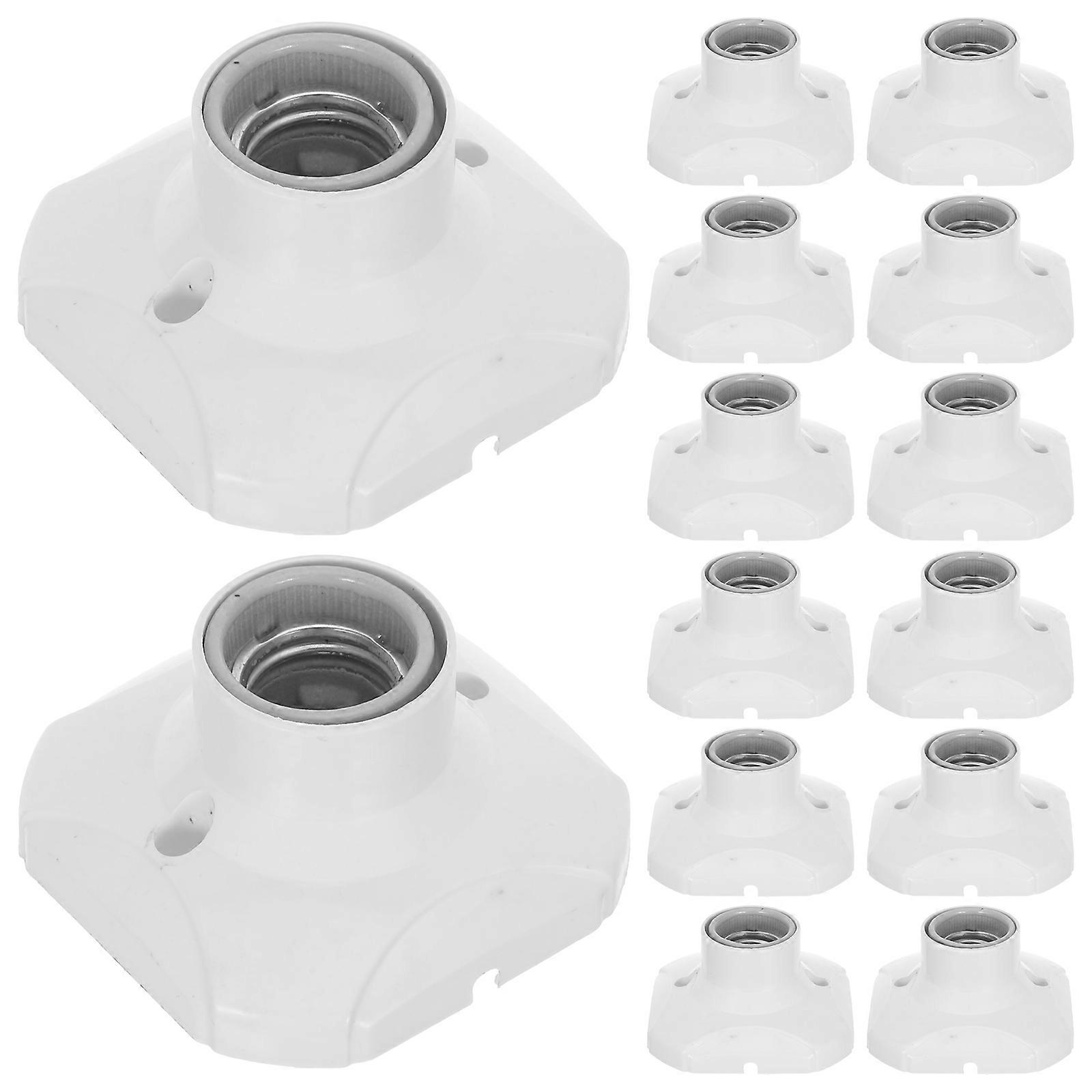 Ceiling Lamp Holder Base with E27 Screw Design for DIY White High Power Ceramic 250V Compatibility