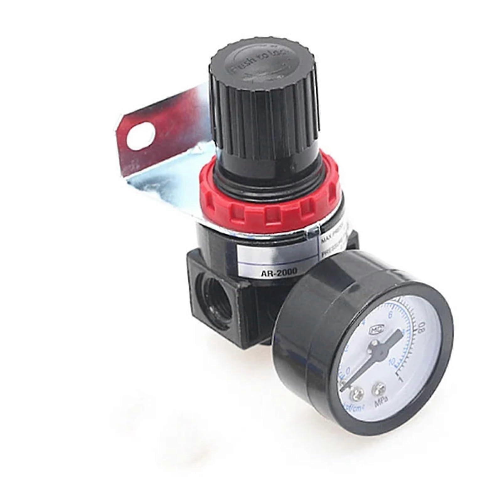 AR2000 G1/4 Inch Air Control Compressor Pressure Relief Regulator Valve With Accessories AR2000BT10mm