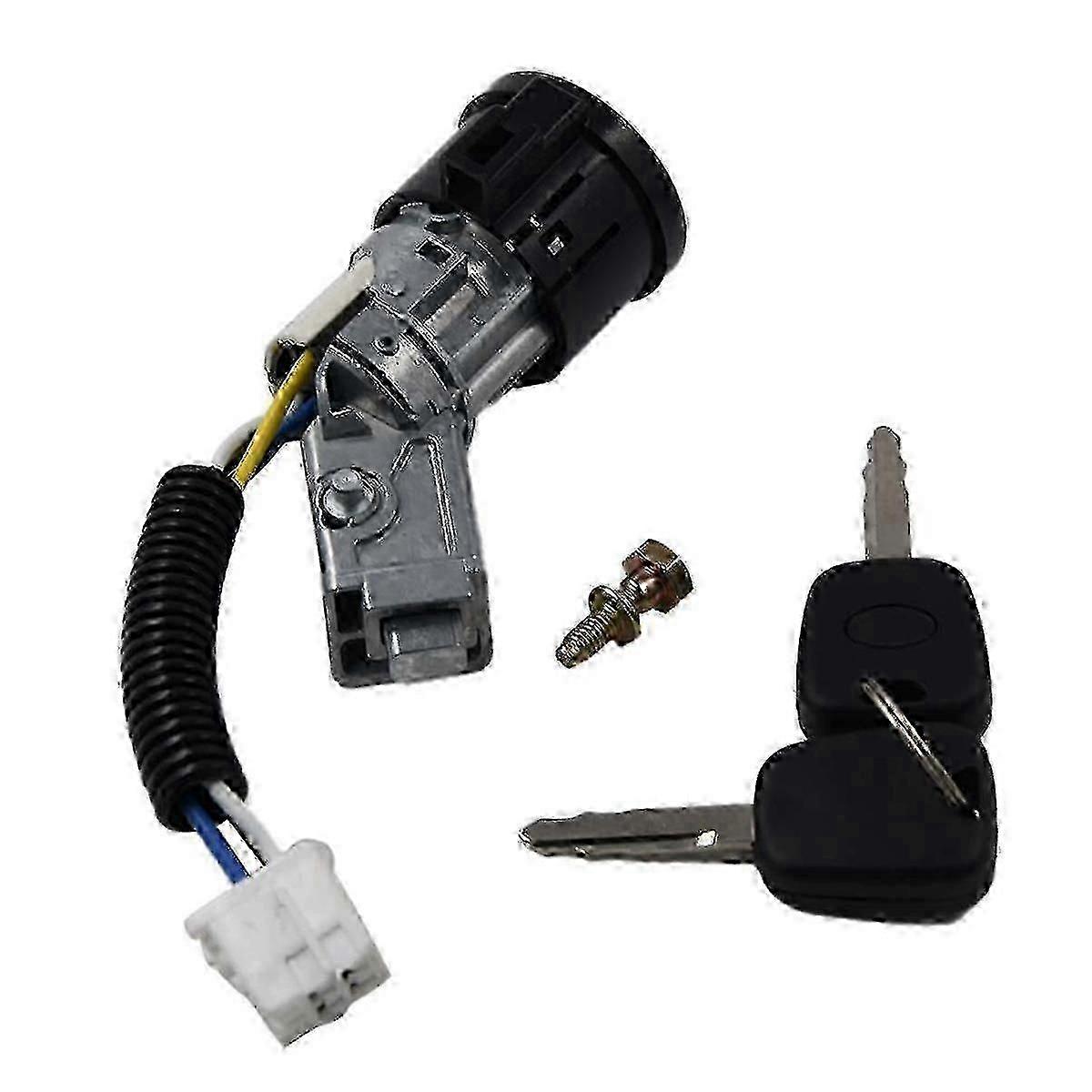 Ignition Lock Cylinder Replacement with 2 Keys for 107 C1 N0501412 N0502200