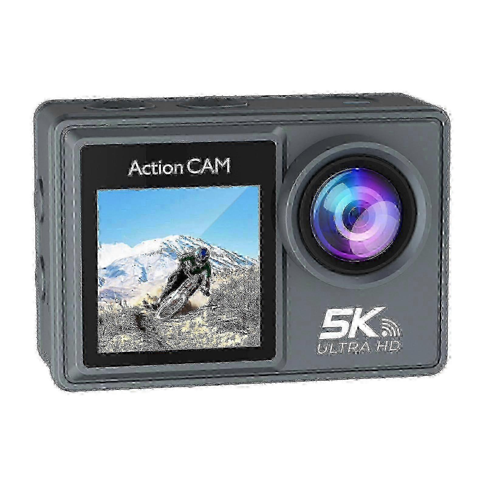 Action Camera 5k 30fps Camera Snorkeling Waterproof Camera With Audio And Video Recording Eis Stabilization Wireless Mic