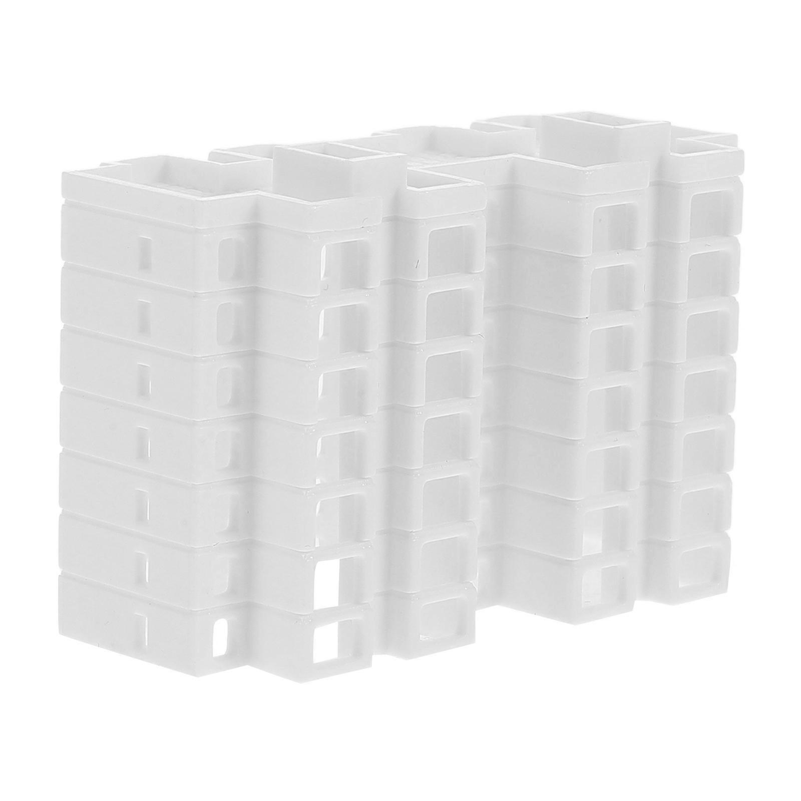 Mini Residential Building Model Small Plastic Structure 1 Set Sand Table Mini Building