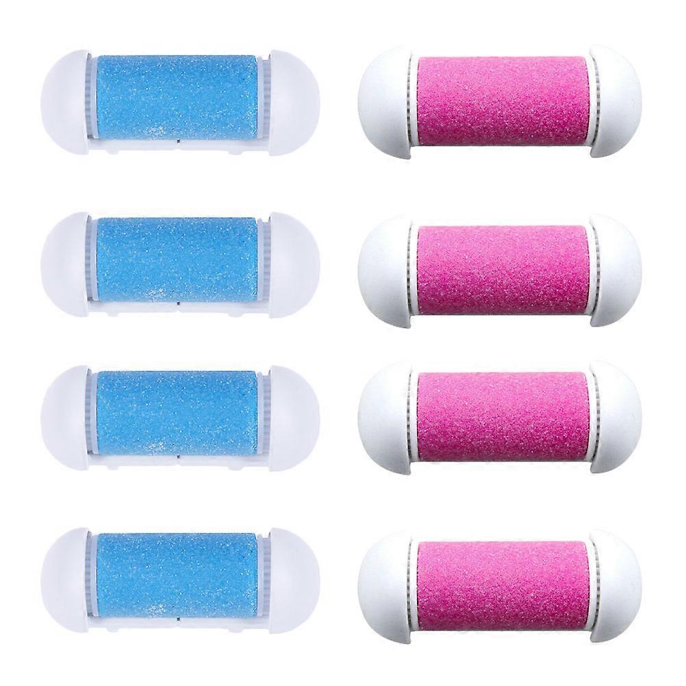 8pcs Electronic Foot File Rollers Automatic Pedicure Trimmer Heads Practical Design