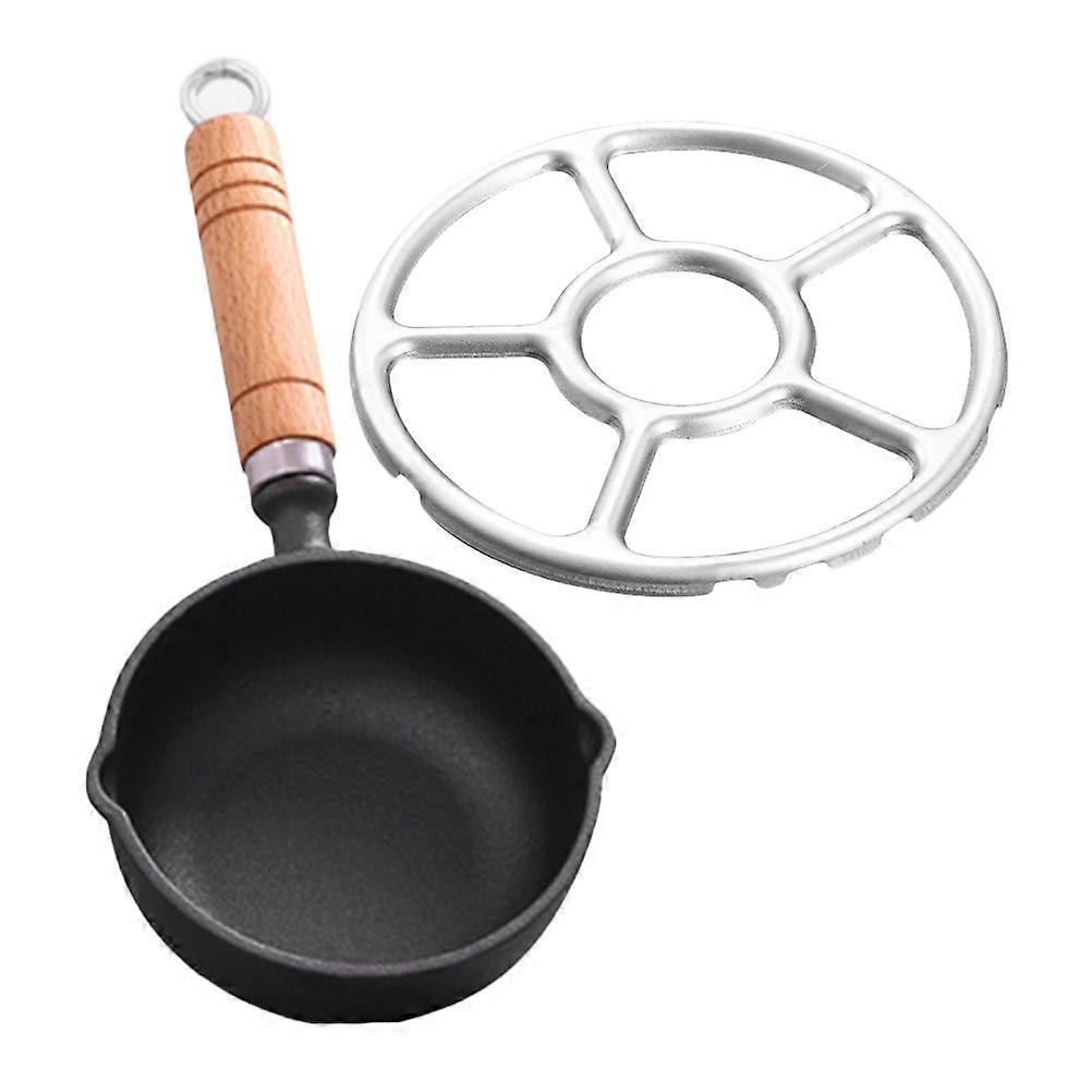 Small Egg Frying Pan Kitchen Sauce Pan for Frying with 1Set