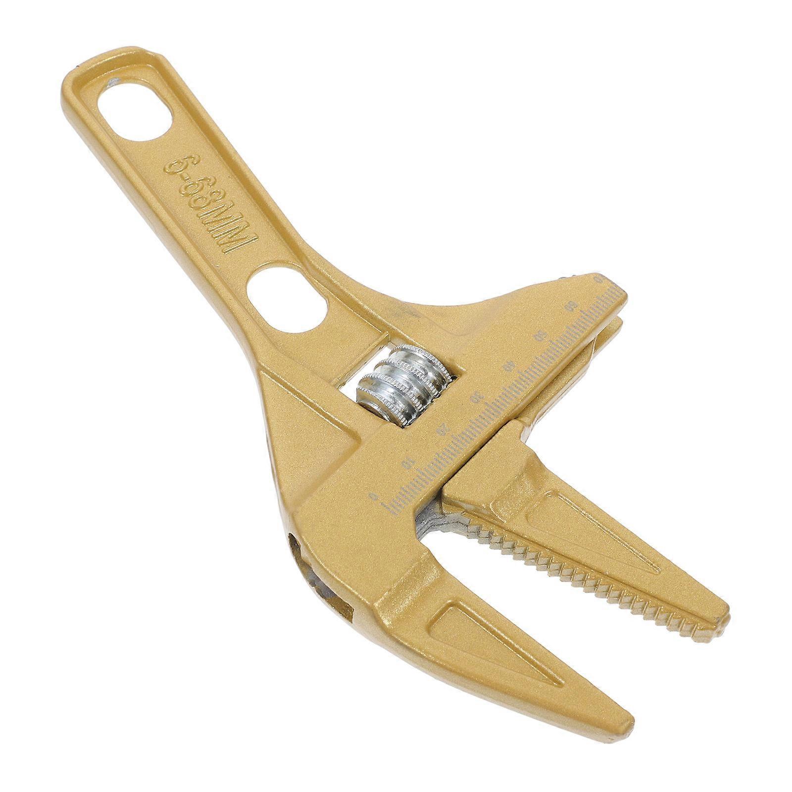 Heavy Duty Adjustable Wrench Tool Large Opening Short Handle For Connecting Pipe Adjustment 1Pack