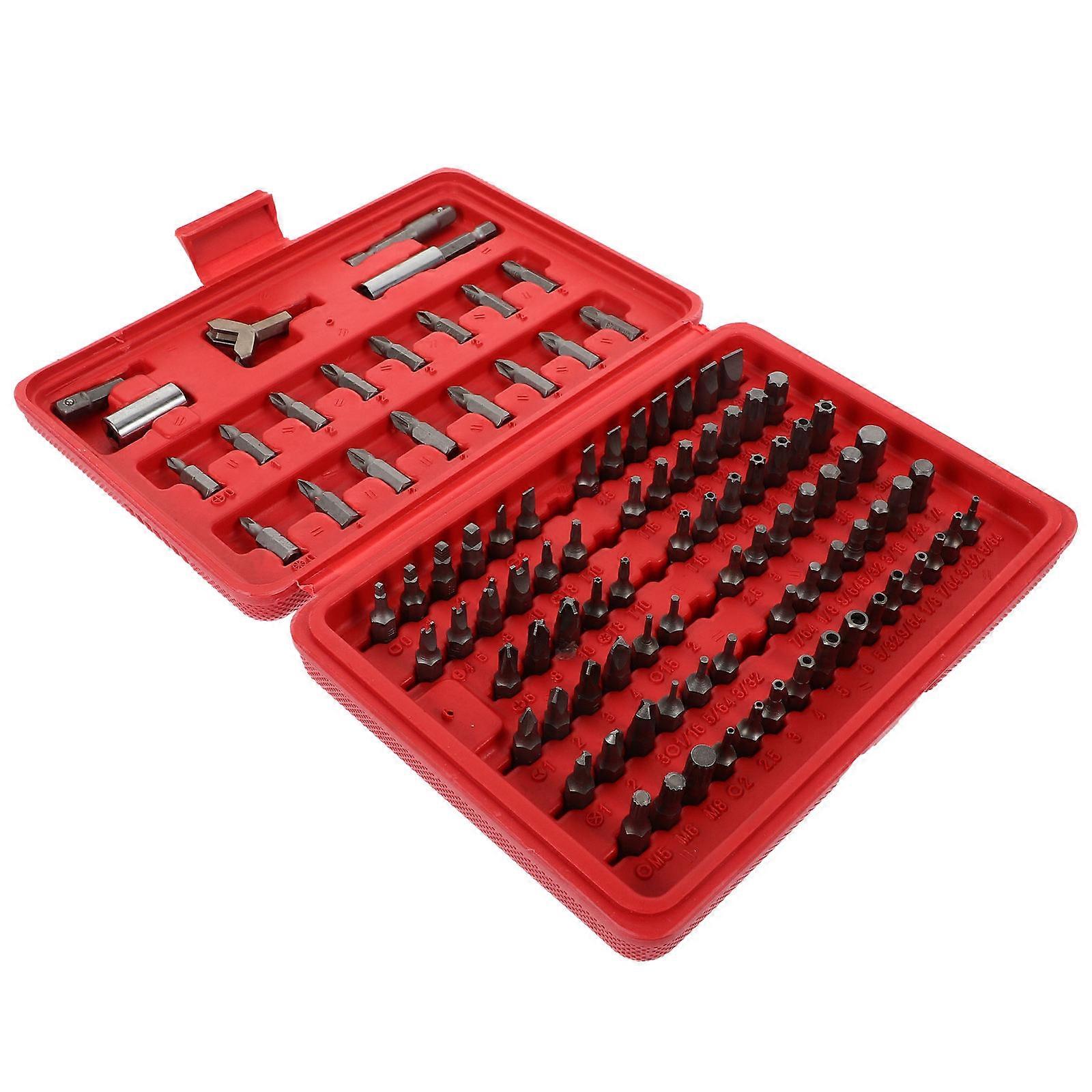 Screwdriver Tools for Repair Tool Kit 100Pcs Security Bit Set Vanadium Steel