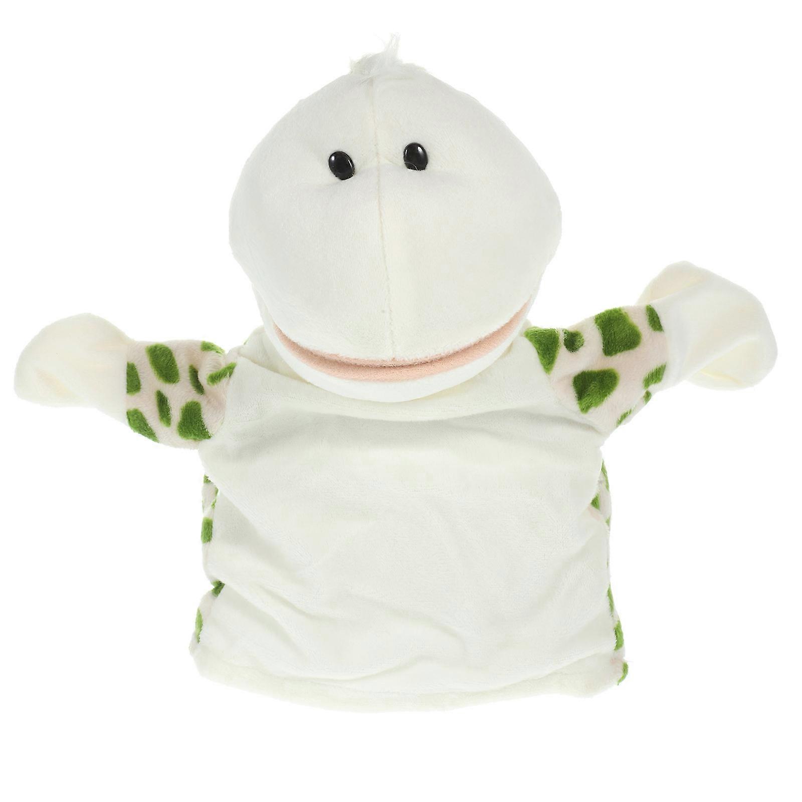 Plush Tortoise Hand Puppet Animal Toy for Interactive Kids Play