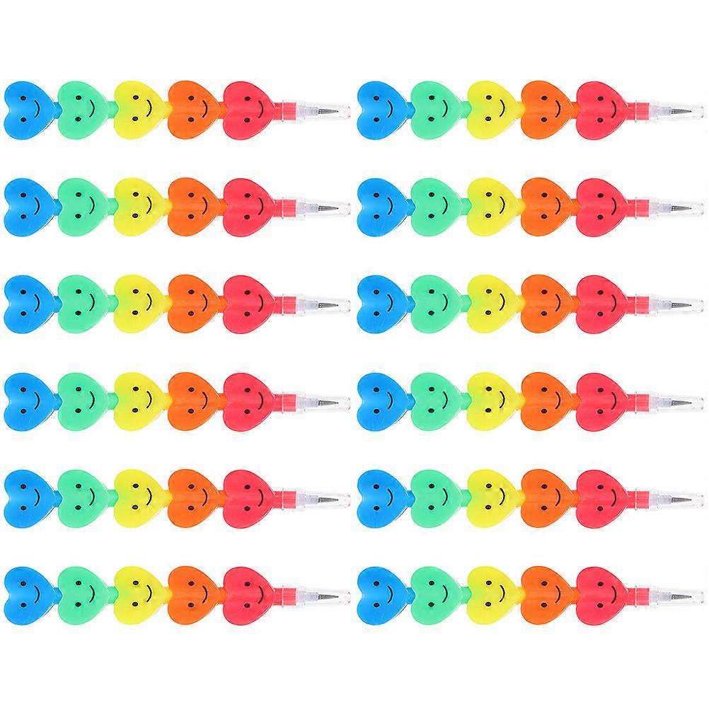 Pencils Heart Shaped for School Writing 48Pcs Pack