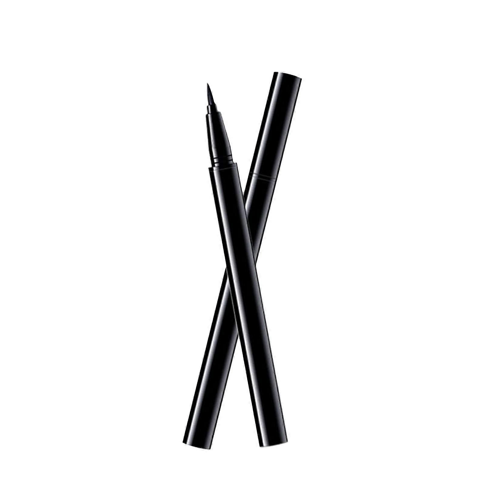 Dual Function Eyebrow Pencil and Liquid Eyeliner, Long Lasting Waterproof Eye Makeup, Black