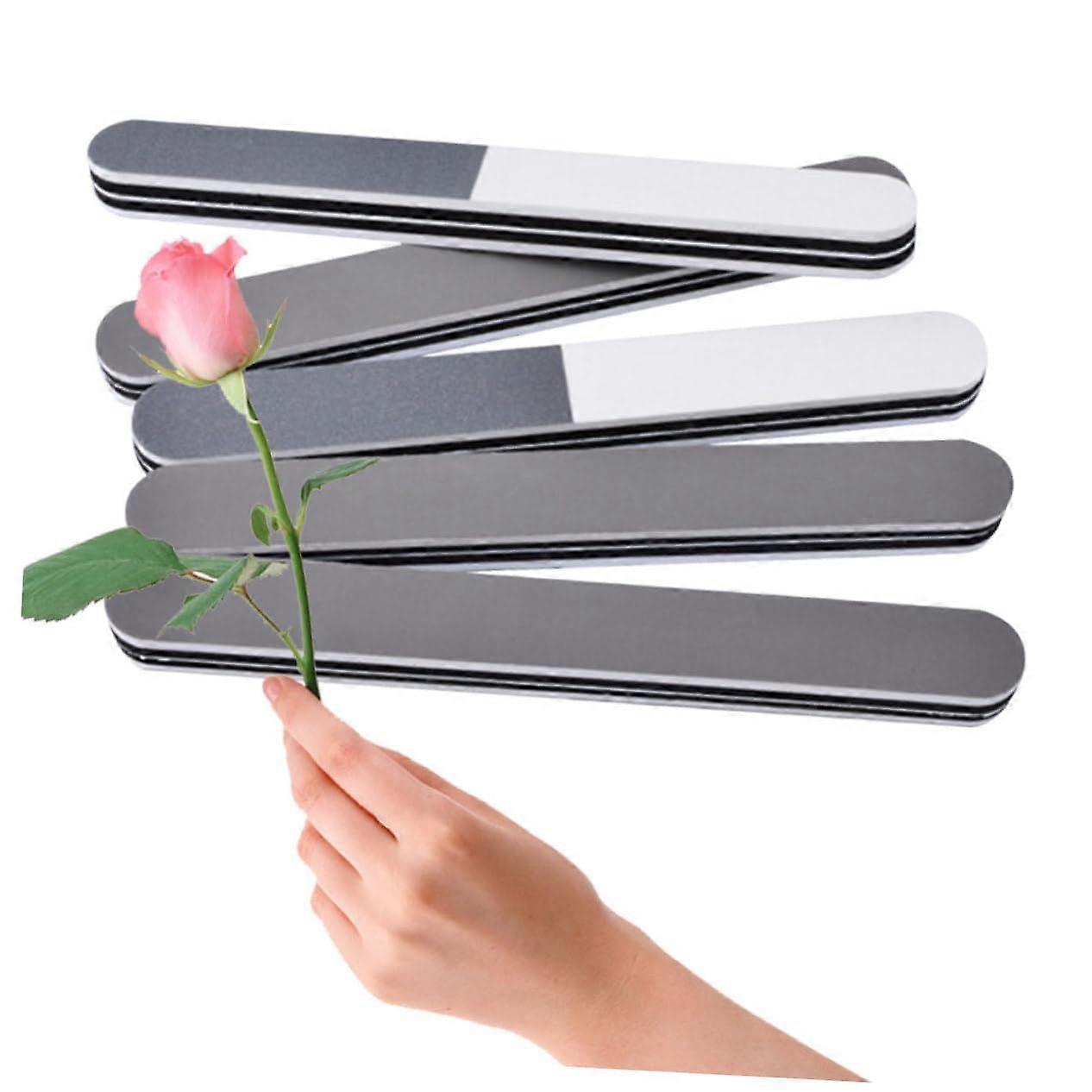 5pcs DoubleSided Nail File and Buffer Set for Natural and Acrylic Nail Shaping