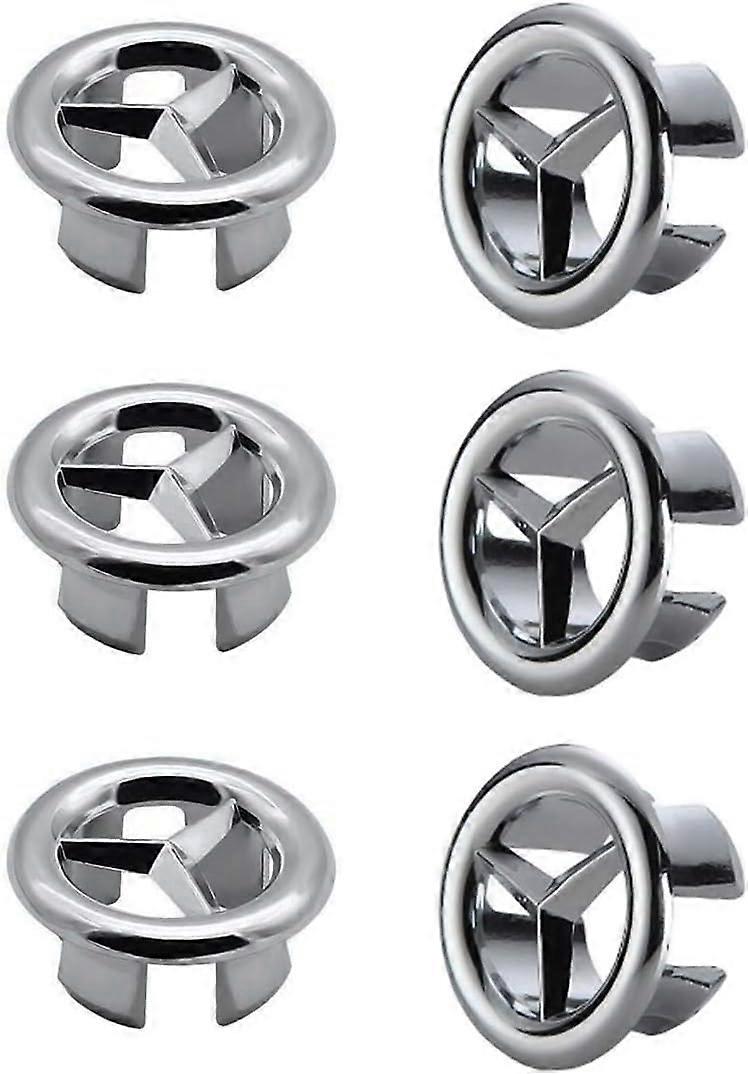 6-Piece Round Sink Overflow Rings