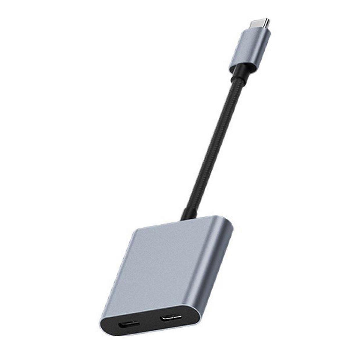 USB-C Hub Adapter with Multi-Screen Support Video Playback and Charging Capabilities for Workstation