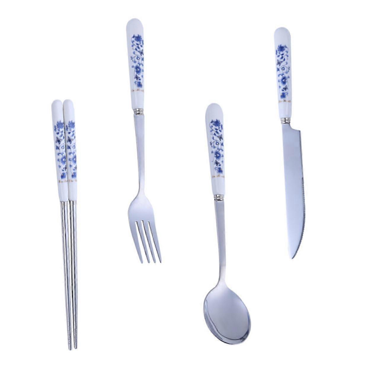 Stainless Steel Flatware Set with RustResistant Finish for Home and Restaurant Dining